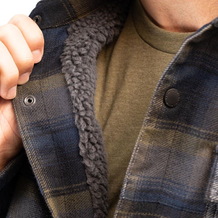 KLIM Bridger-Fleece-Lined-Flannel-Shirt Position 4