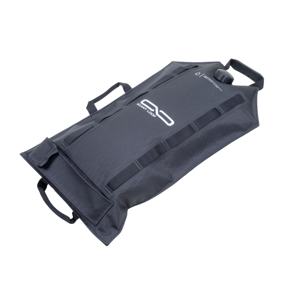 Armadillo bag laid out