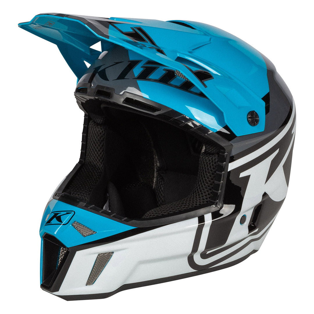KLIM f3-visor Disarray Vivid Blue