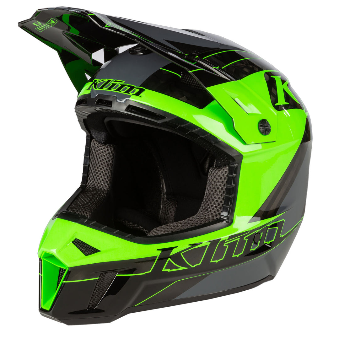 KLIM f3-visor Draft Electrik Gecko - Asphalt
