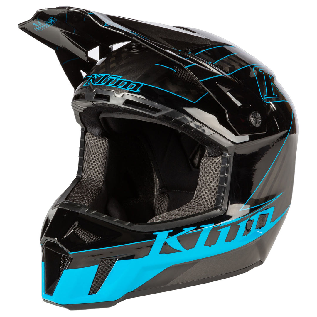 KLIM f3-visor Draft Vivid Blue