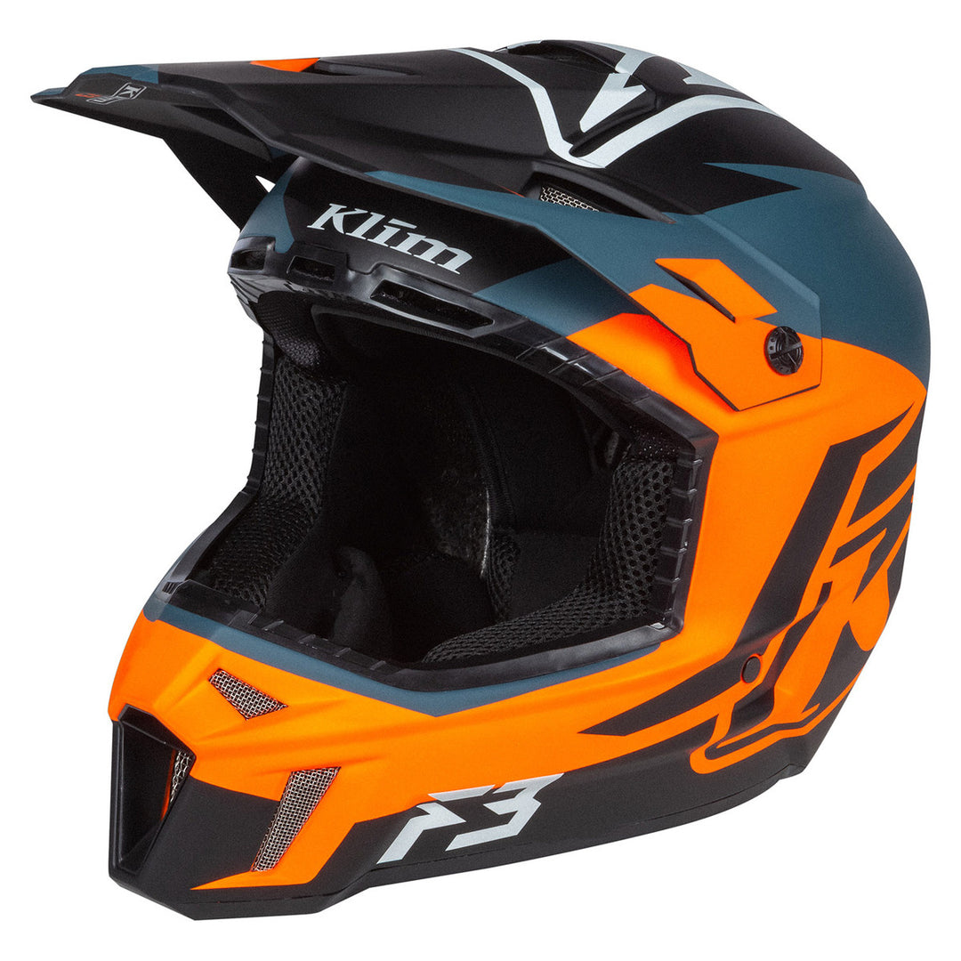 KLIM f3-visor Tectonic Strike Orange