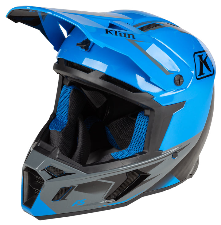KLIM f5-visor Legion Electric Blue Lemonade