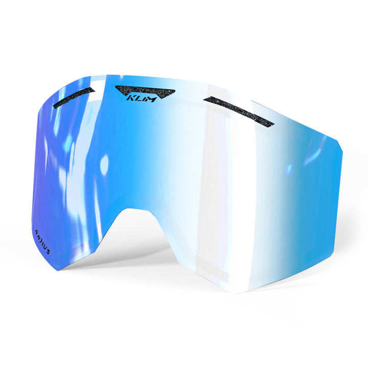 KLIM radius-pro-goggle-dbl-lens Smoke Tint Blue Mirror