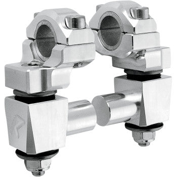Image of Rox Elite Anti-Vibration 2” Pivot Handlebar Riser Rise Amount 2" Color Silver