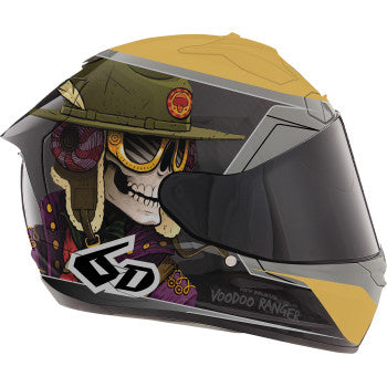 Image of 6D ATS-1R Voodoo Ranger Helmet Size Small Color Black/Gold
