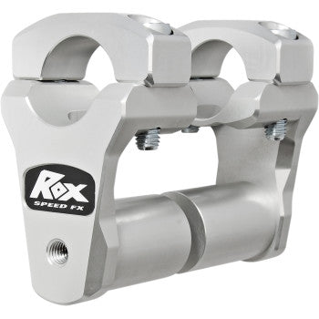 Image of Rox Extended Stem 2" Pivoting Handlebar Riser for 1-1/8" Handlebars Rise Amount 2" Color Silver