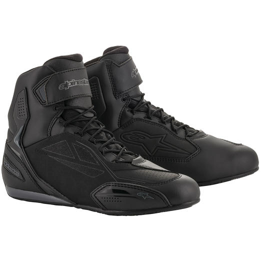 Image of ALPINESTARS FASTER-3 DRYSTAR RIDING SHOE Color Black/Gray/Red Size 8