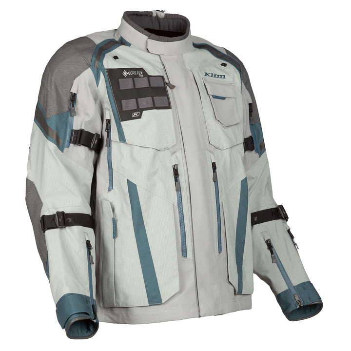Fifth image of KLIM Badlands Pro A Jacket Non-Current in Monument Gray - Petrol