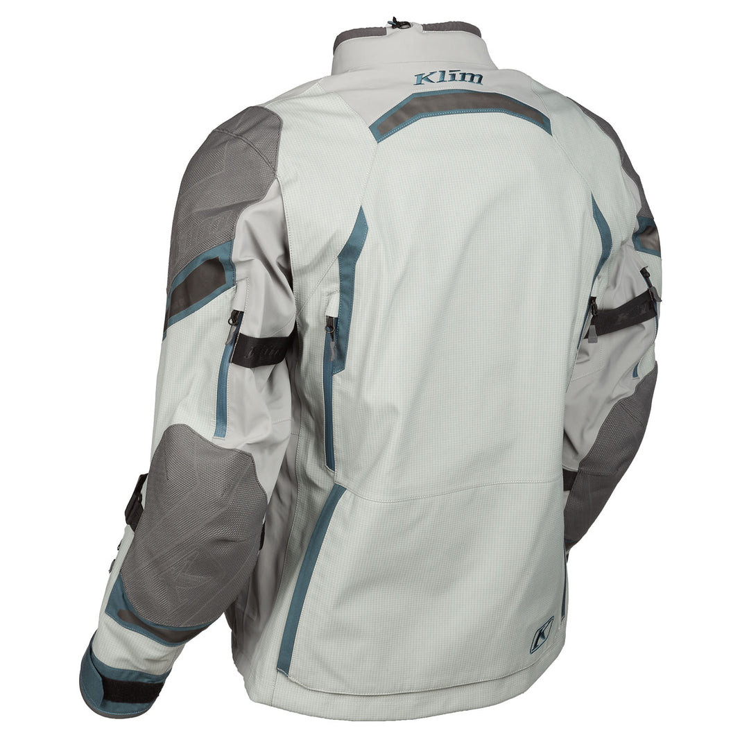 Sixth image of the KLIM Badlands Pro A Jacket in Monument Gray - Petrol