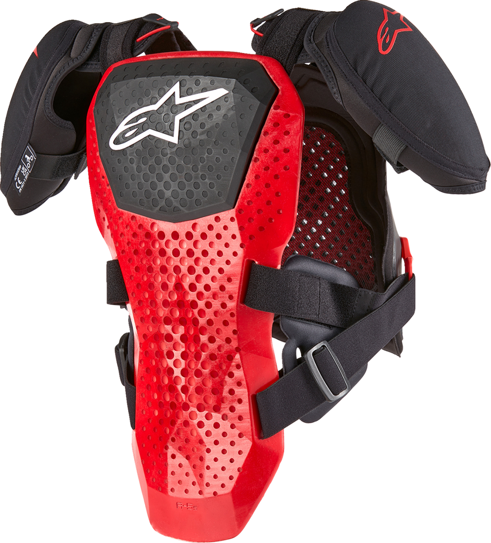 Alpinestars Youth A-5 S V2 Chest Guard lightweight Level 2 certified hybrid chest and back protector armor for young riders