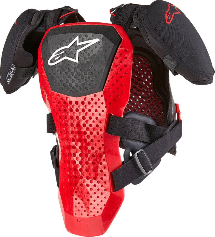 Alpinestars Youth A-5 S V2 Chest Guard lightweight Level 2 certified hybrid chest and back protector armor for young riders