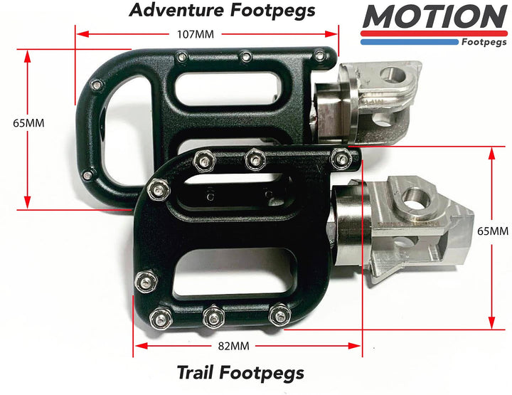 Motion Factory Racing KGFD Drop Mount Footpegs | Fits KTM, Husqvarna, GasGas (2023-25) &amp; Beta (2020+)