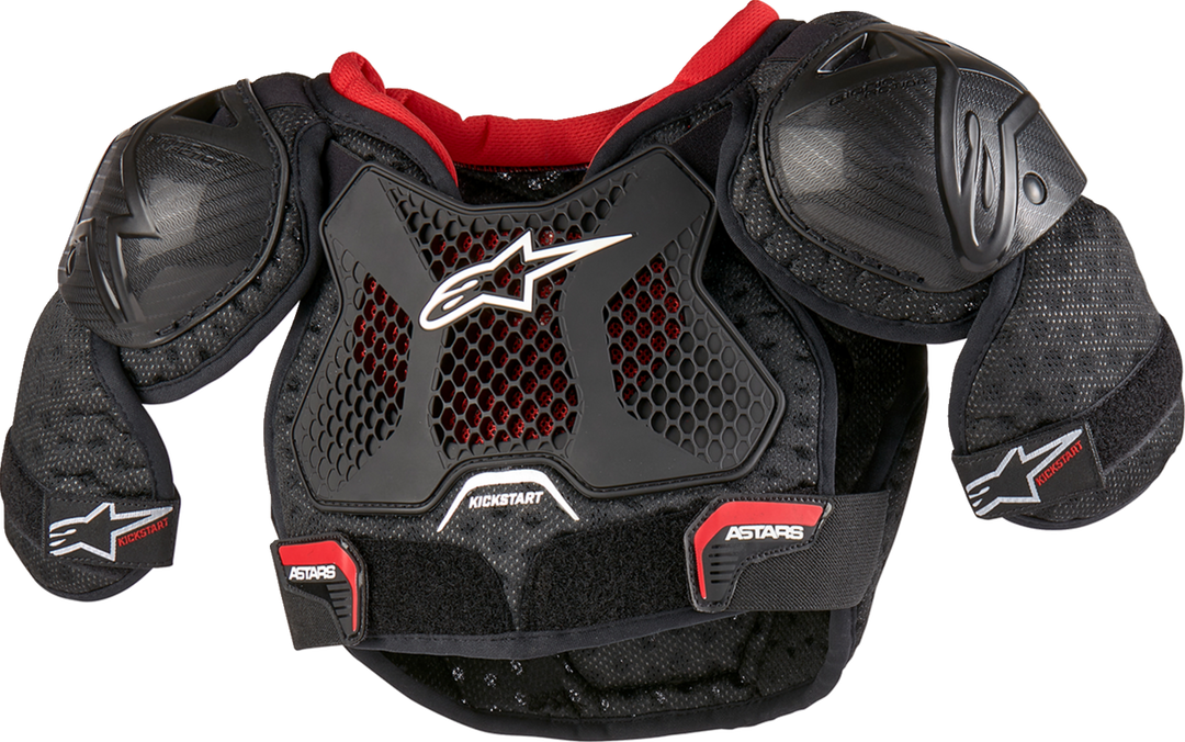 Alpinestars Youth Bionic Action Kickstart Chest Guard lightweight ventilated motocross chest back and shoulder protector armor for off-road youth riders