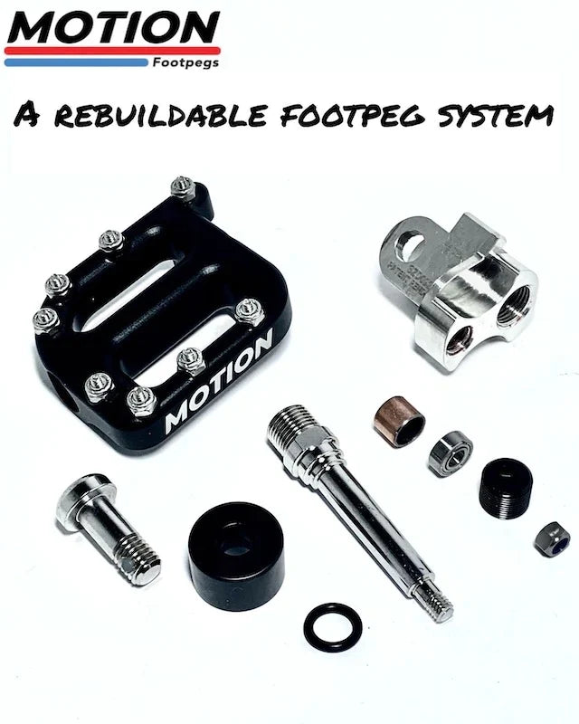 Motion Factory Racing KGFD Drop Mount Footpegs | Fits KTM, Husqvarna, GasGas (2023-25) &amp; Beta (2020+)