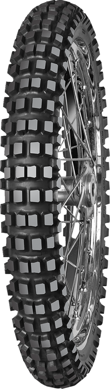 MITAS Enduro Trail-XT+ Dakar Front Tire (120/70B19) - Aggressive tread pattern for 70% off-road use.