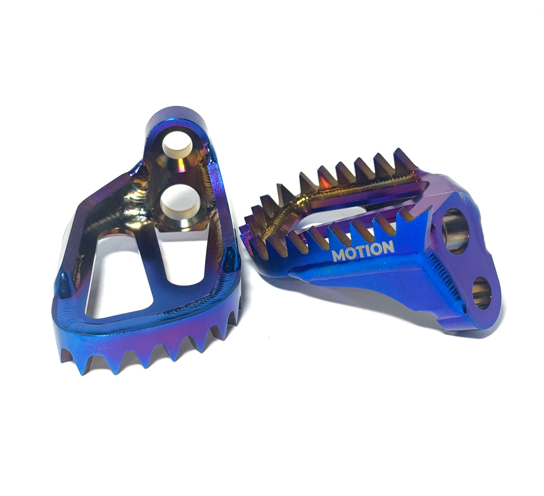 Motion Factory Racing KGFD Drop Mount Footpegs | Fits KTM, Husqvarna, GasGas (2023-25) &amp; Beta (2020+)
