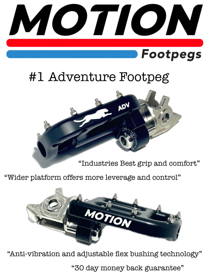 Motion Factory Racing KGFD Drop Mount Footpegs | Fits KTM, Husqvarna, GasGas (2023-25) &amp; Beta (2020+)