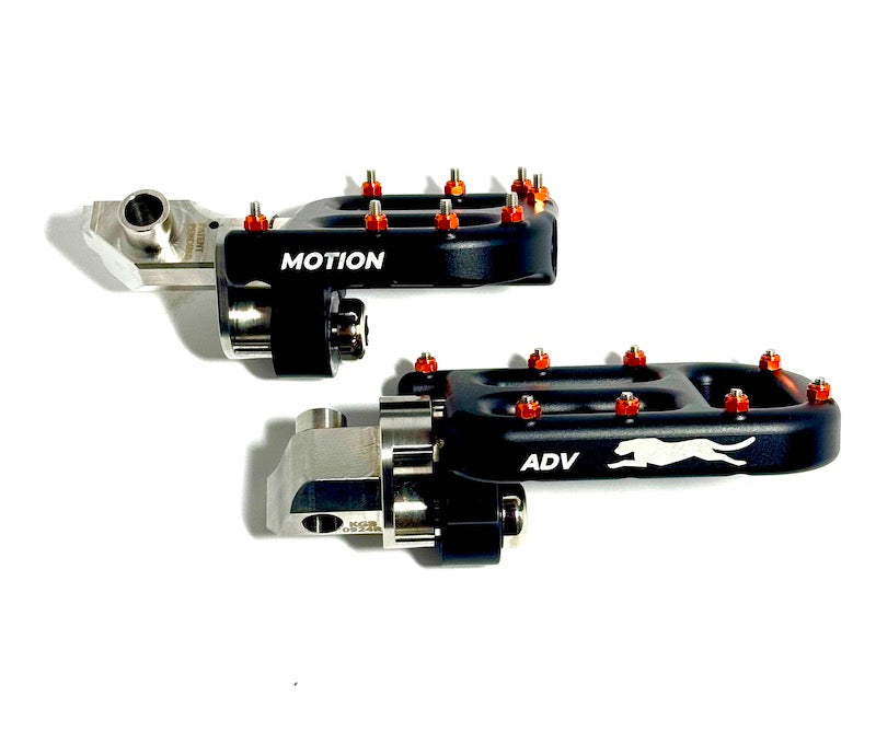 Motion Factory Racing KGFD Drop Mount Footpegs | Fits KTM, Husqvarna, GasGas (2023-25) &amp; Beta (2020+)