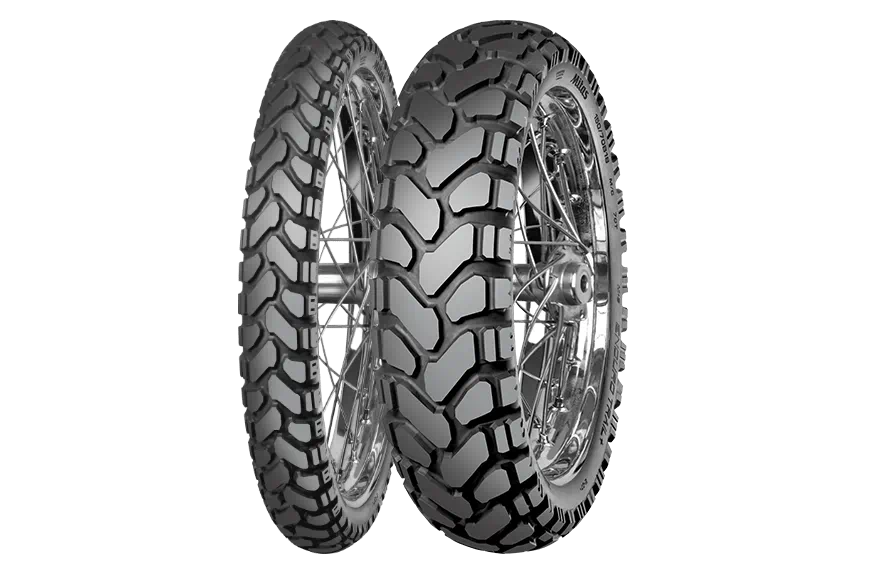 Mitas Enduro Trail Plus dual-sport adventure motorcycle tire for on-road and off-road performance