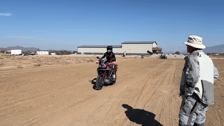 Rider and instructor for RIDE Adventures Pahrump Training Facility for ADV Training