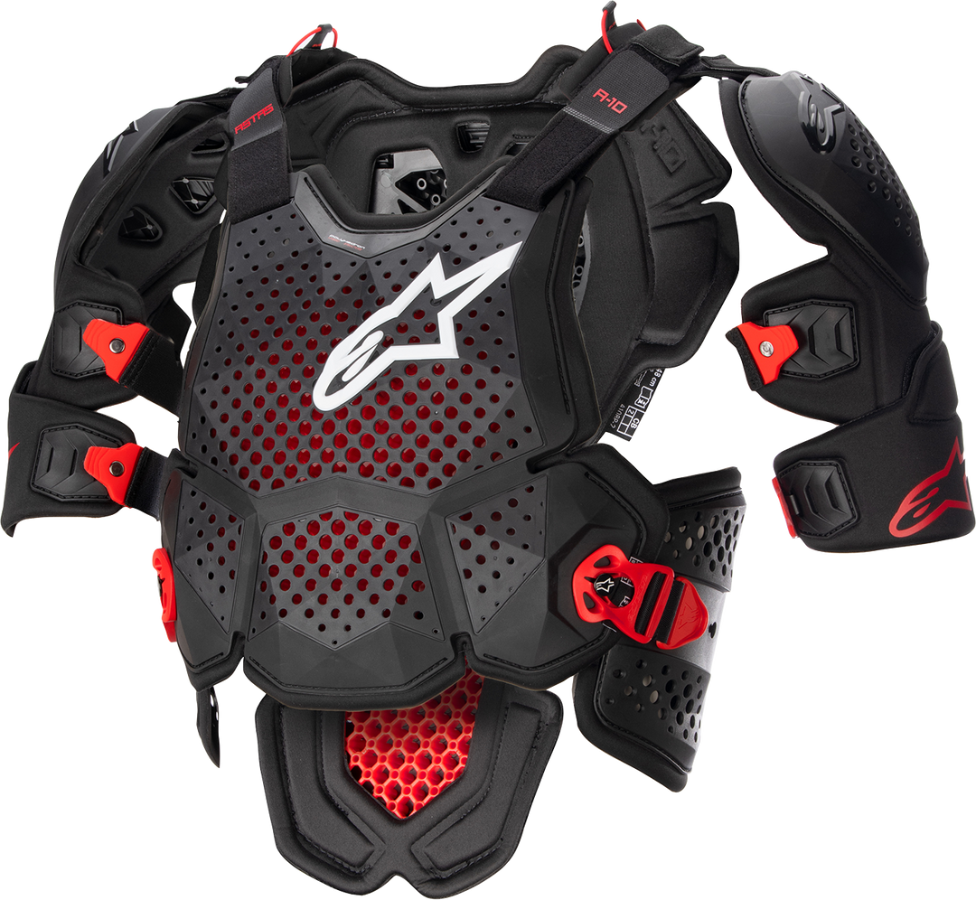Alpinestars A-10 v2 Full Chest Guard ultra-lightweight ventilated motocross chest and back protector armor for off-road riding