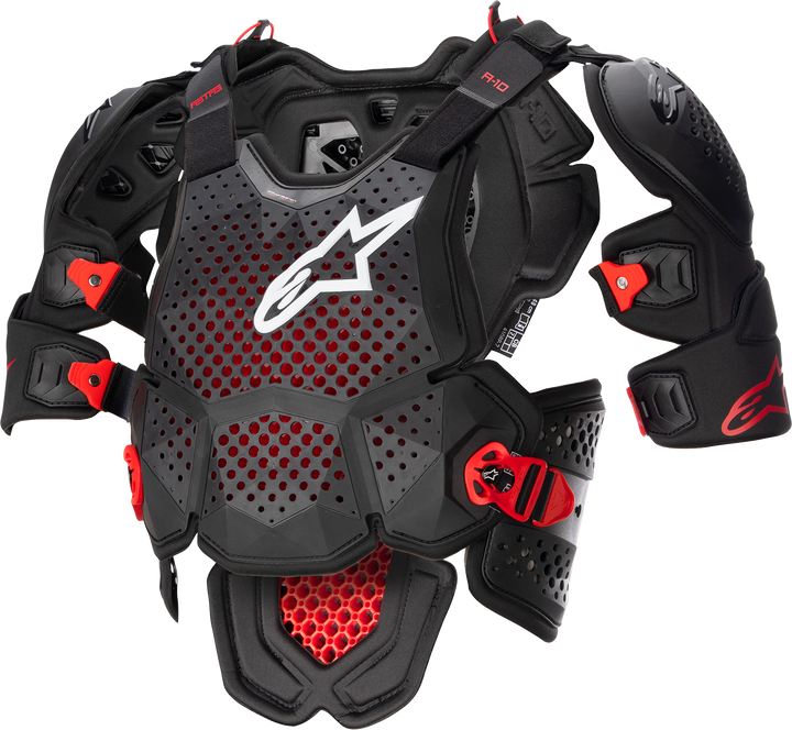 Alpinestars A-10 v2 Full Chest Guard ultra-lightweight ventilated motocross chest and back protector armor for off-road riding