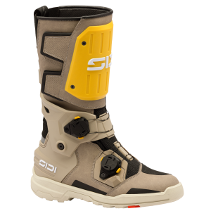 Sidi Taurus GTX Boot in Sand Ochre for adventure touring motorcycle riders