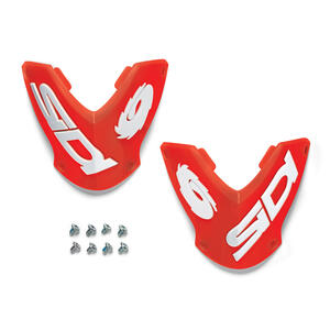 Sidi Outer Nylon Shin Plate - Black/Grey/Red - One Size