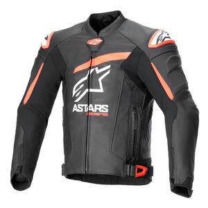 Alpinestars GP Plus R V4 Airflow Leather Jacket in Black / Red Fluo / White for motorcycle riders