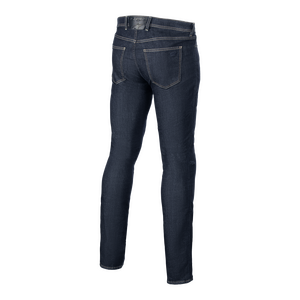 Alpinestars Cult-8 Stretch Denim Pants in Rinse Blue for motorcycle riders