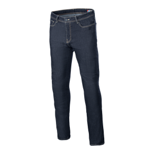ALPINESTARS Cult-8 Stretch Denim Pants in Rinse Blue for motorcycle riding protection