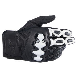 Alpinestars Celer V3 Gloves in Black and White for motorcycle riders