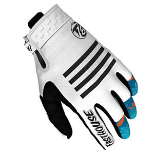Fasthouse Youth Grindhouse Pro TB Island Hopper Gloves in White for motorcycle riders