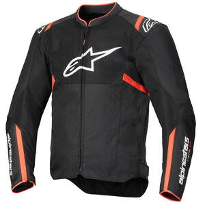 Alpinestars T-SPS Air V2 Jacket in Black and Red Fluo for motorcycle riders