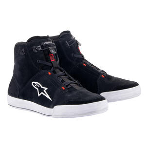 Alpinestars Chrome Riding Shoes in Black, Gray, and Red Fluo for motorcycle riding