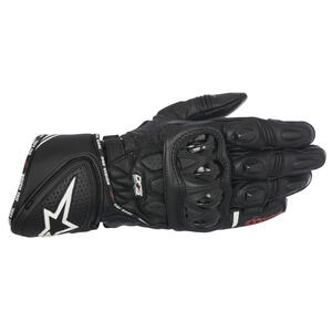 Alpinestars GP Plus R v2 Gloves in Black, White, and Red leather sport motorcycle gear