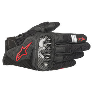 Alpinestars SMX-1 Air V2 Gloves in Black for motorcycle riders