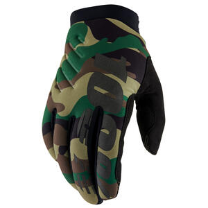 100% Brisker Gloves in Red for motorcycle riders