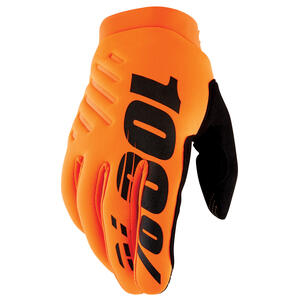 100% Youth Brisker Gloves in Black for motorcycle riders