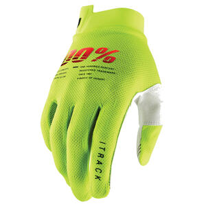 100% Youth iTrack Gloves in Kaledo for youth riders