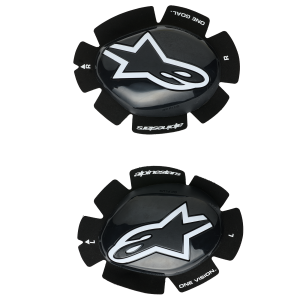 Alpinestars GP Plus Knee Sliders in Black and White