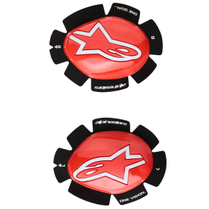 ALPINESTARS GP Plus Knee Sliders - Black/White - One Size