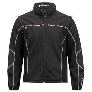 NORU Full Heat Mid-Layer Jacket convertible motorcycle jacket and vest in black
