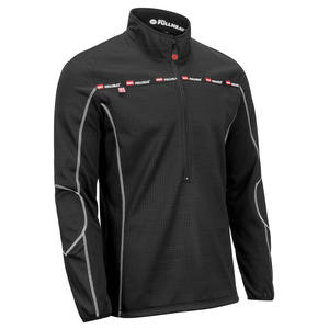 NORU Full Heat Half-Zip Pullover in black for motorcycle riders
