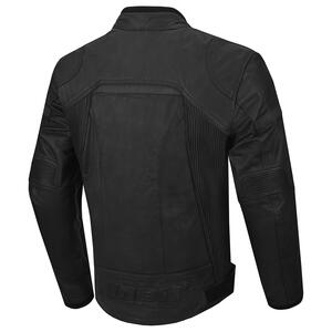 NORU Tetsuo Leather Jacket in Black for motorcycle riders