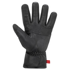 NORU Reza WP Gloves black waterproof leather motorcycle touring gloves