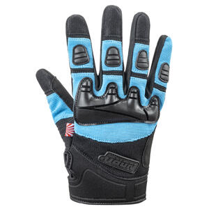 NORU Paruso Gloves in red and black for off-road motorcycle riding