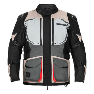 Tourmaster The Trek Adventure Jacket in orange and sand for motorcycle riders