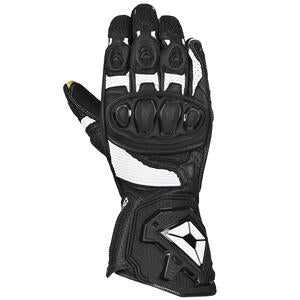 CORTECH Sector Pro RR Gloves in Black / White for motorcycle riders